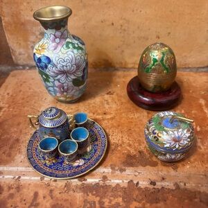 Colorful Cloisonné Miniature Set
